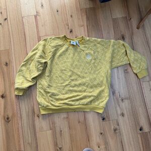 adidas Yellow Patterned‎ Sweatshirt size large